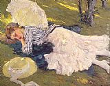 Edward Cucuel Sleepy painting